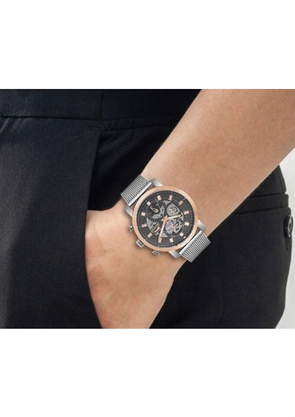 SL.09.1797.2.01 Erkek Kol Saati | Rose Gold & Silver, Mesh Kordon fırsatları
