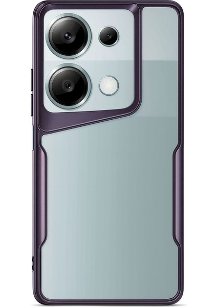 Xiaomi Redmi Note 13 Pro 4g Kılıf Darbe Önleyici Kenar Renkli Silikon Kapak