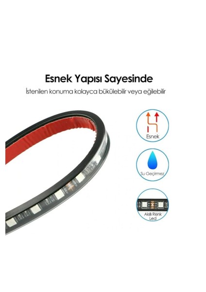Araç Içi Aydınlatma Kumandalı Müziğe Duyarlı 9 LED Ayak Altı Ledpro indirimleri