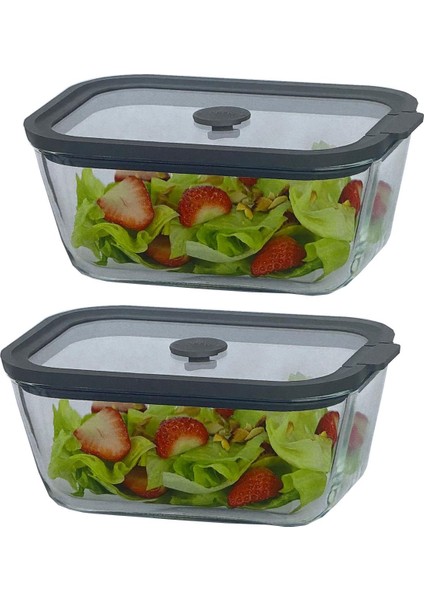 Sızdırmaz Cam Kapaklı Saklama Kabı 800 ml – 2’li Set fırsatları
