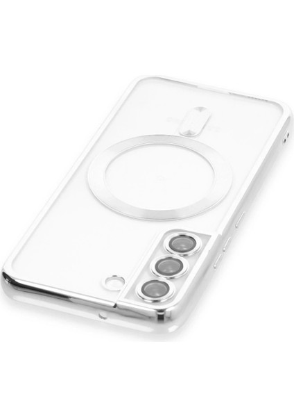 Samsung Galaxy S22 Kılıf Kross Magneticsafe Kapak - Gümüş modelleri