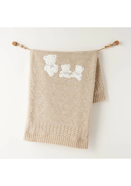 Andywawa AC26341 Triko Battaniye 85X100 Beige Melange