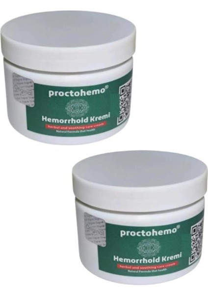 Proctohemo Hem.oroid Sızı Akıntı Şişlik Giderici Masaj Bakım Kremi 150 ml 2 Adet