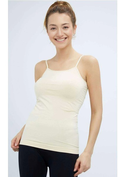 Elite Life Kadın Ip Askılı Iz Yapmaz Uzun Ten Atlet 846