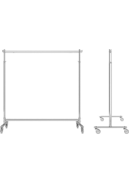 Ev Tipi Yükseklik Ayarlı Tekerlekli Metal Orta Stand - Evinizde ve Yazlıkta Kesin Çözüm