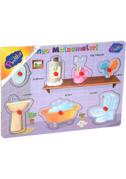 296/297 Ahşap Tutmalı Banyo Malzemeleri