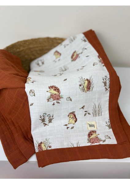 Çift Taraflı Organik %100 Pamuk Müslin Bebek Battaniyesi Çok Amaçlı Müslin Örtü 110X110 cm fırsatları