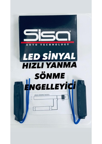 21 Watt Sinyal Hızlı Yanma Sönme Engelleyici ve Arıza Işığı Yakan Araçlar için Arıza Kesici