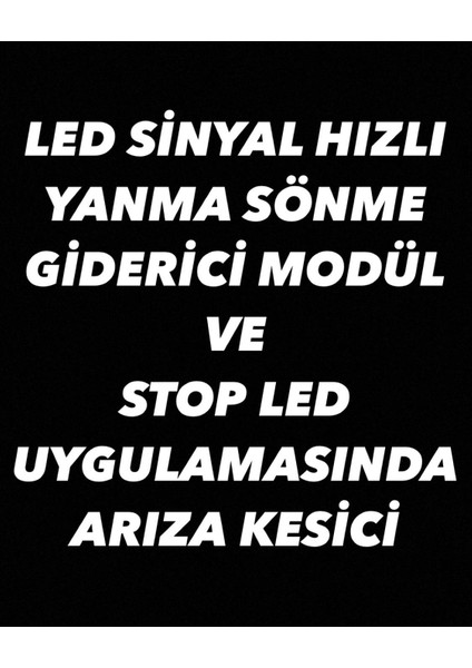 21 Watt Sinyal Hızlı Yanma Sönme Engelleyici ve Arıza Işığı Yakan Araçlar için Arıza Kesici modelleri
