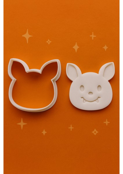 Halloween Kurabiye Kalıbı Seti 2li – Yarasa ve Vampir Yüzlü Kurabiye Hamur Şekillendirme Kalıbı modelleri