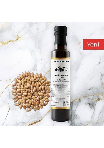 Aspir Yağı 250 ml , Soğuk Sıkım , Cam Şişe