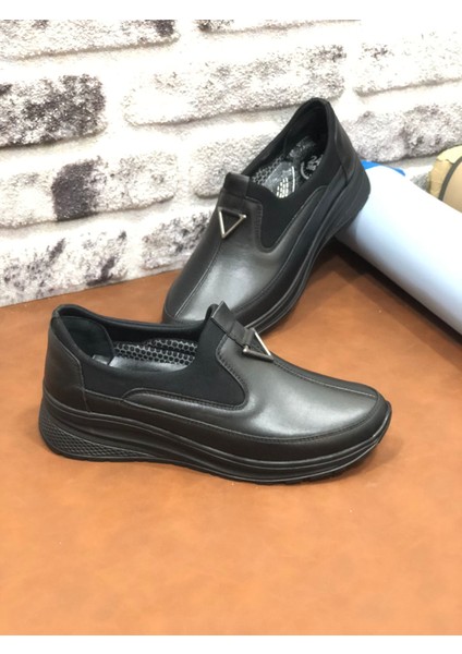 Marяka Hakiki Deri Tam Ortopedik Hafif Yumuşak Kadın Anne Ayakkabısı fırsatları