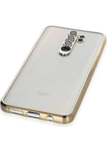 Xiaomi Redmi Note 8 Pro Kılıf Lensli Silikon - Gold fırsatları