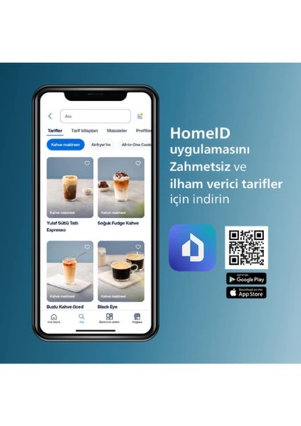 1500W ,15 Bar Basınç 12 Çeşit Kahve Çeşidi 4400 Serisi Lattego EP4446/70 Tam Otomatik Espresso Makinesi