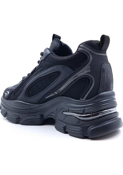 25K450 Kadın Gizli Topuk Günlük Spor Ayakkabı Siyah fırsatları