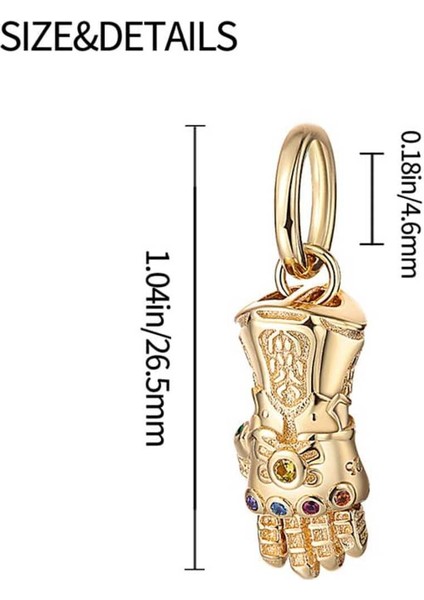 Sonsuz Altın Yumruk Charm indirimleri