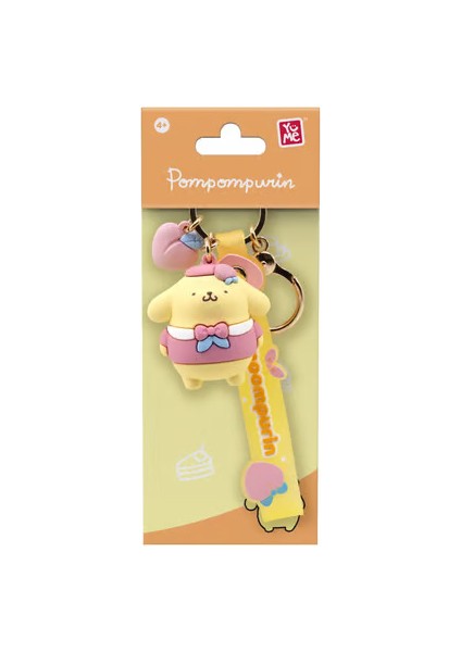Yume Hello Kıtty Keychaın & Strap Peach Serıes Pompompurın