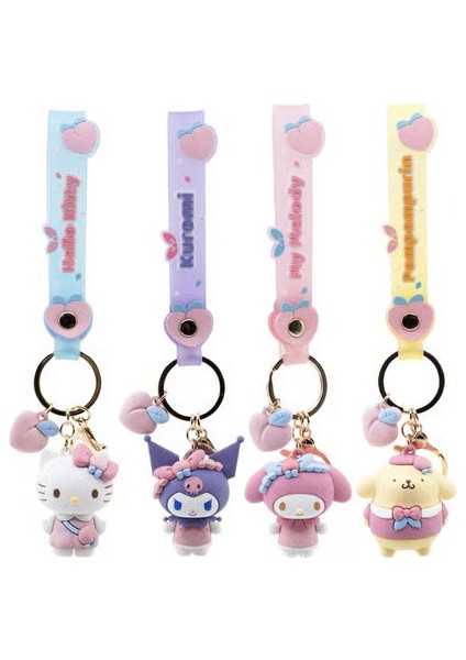 Yume Hello Kıtty Keychaın & Strap Peach Serıes Pompompurın modelleri