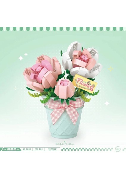 Saksılı Gül Yapım Seti