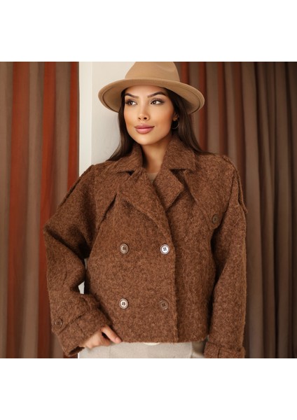 Kadın Kaşe Bomber Ceket