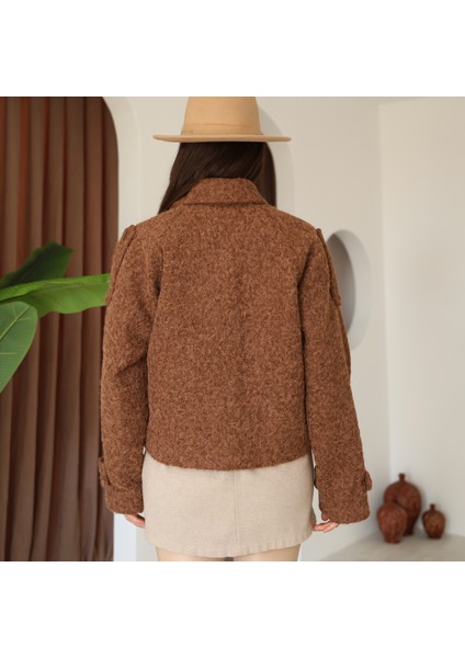 Kadın Kaşe Bomber Ceket modelleri