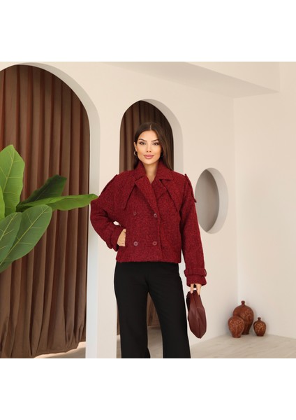 Kadın Kaşe Bomber Ceket