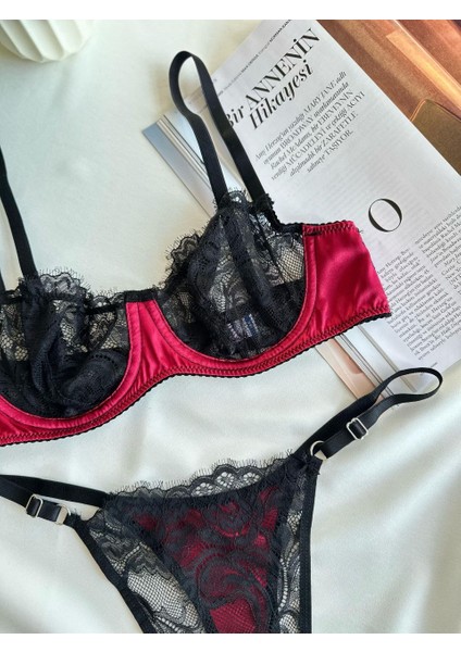 Maria Saten Balenli Sütyen Takımı fiyatları