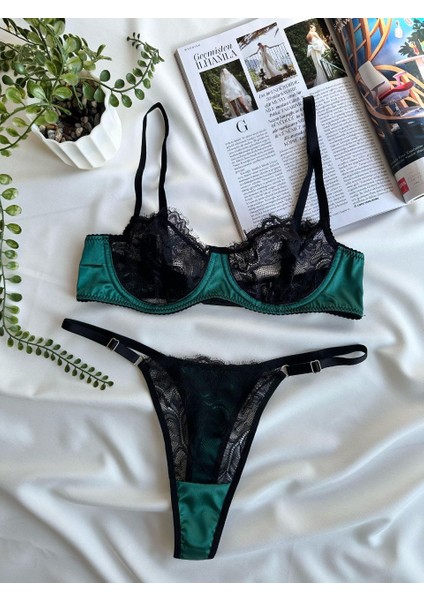 Maria Saten Balenli Sütyen Takımı fiyatları