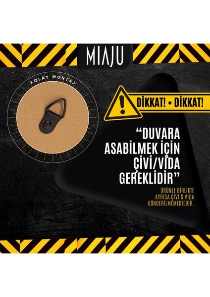 Aile Üyelerine Özel, Besmele Yazılı, Ayyıldız Motifli Kelime-I Tevhid Duvar Süsü, Harika Dekorasyon