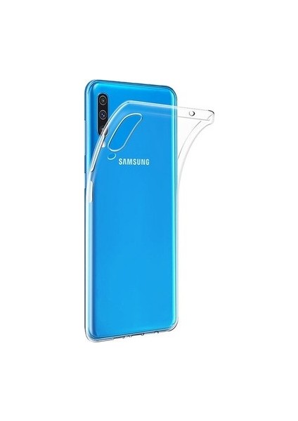 ESLIFETECH26AKSESUAR Samsung Galaxy A70 Uyumlu Ultra Yumuşak Şeffaf Silikon Arka Koruma Kılıf