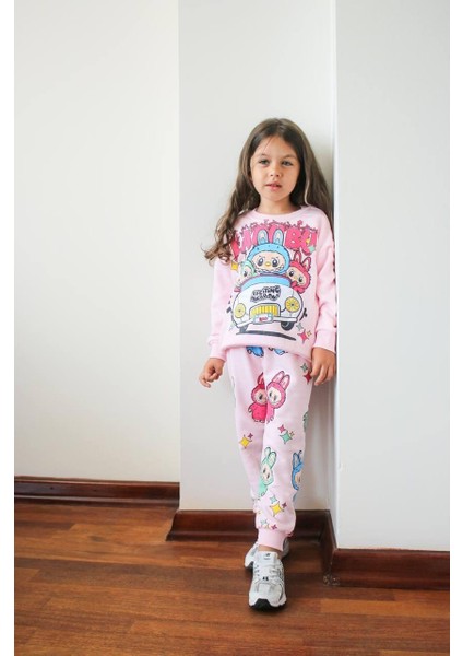 Karakterli Kız Çocuk Ikili Eşofman Takımı