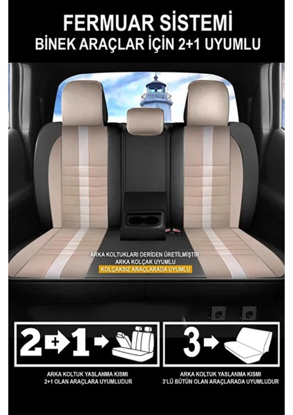 Mini Countryman (R60) Cooper D 2.0 (112 Hp) All4 2010 Uyumlu Velür Serisi Serisi Krem Oto Kılıfı Tam Set fiyatları