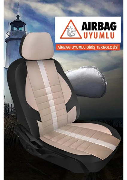 Mini Countryman (R60) Cooper D 2.0 (112 Hp) All4 2010 Uyumlu Velür Serisi Serisi Krem Oto Kılıfı Tam Set modelleri