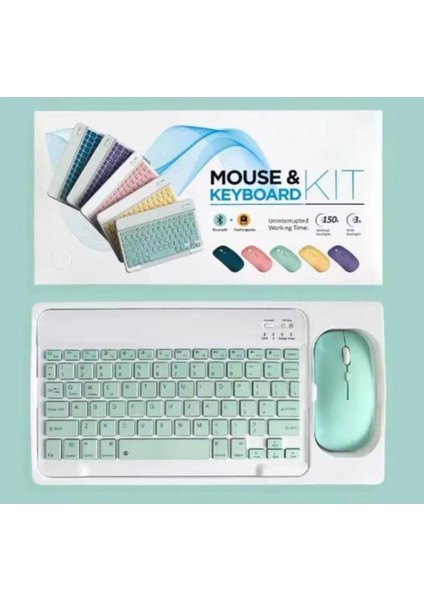 ZR20KM Yeşil Kablosuz Klavye Mouse Set
