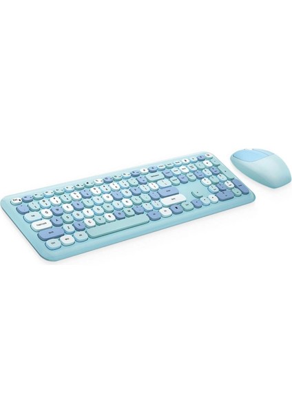 Mofii NO666 Mavi Klavye Mouse Set