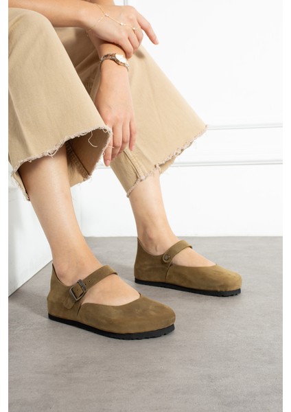 Ottawa Hakiki Deri Mantar Taban Ortopedik Kadın Babet fiyatları