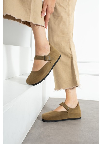 Ottawa Hakiki Deri Mantar Taban Ortopedik Kadın Babet indirimleri