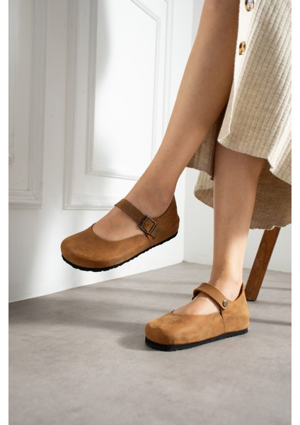 Ottawa Hakiki Deri Mantar Taban Ortopedik Kadın Babet fiyatları