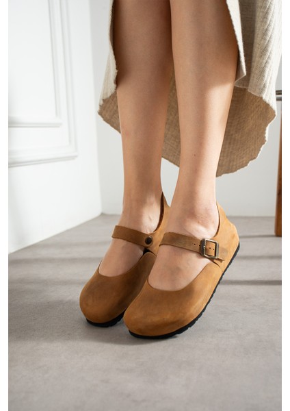 Ottawa Hakiki Deri Mantar Taban Ortopedik Kadın Babet modelleri