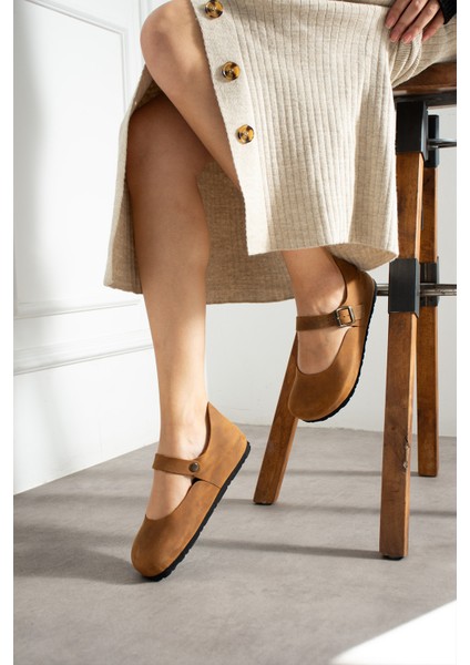 Ottawa Hakiki Deri Mantar Taban Ortopedik Kadın Babet fırsatları