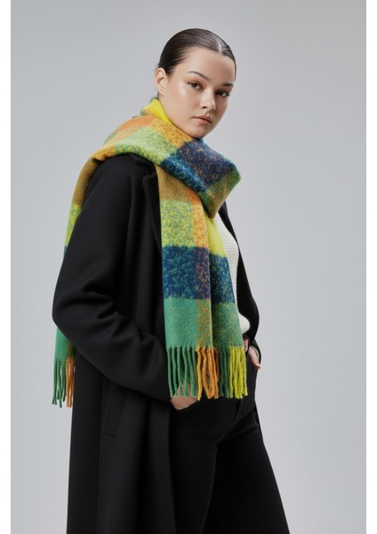 Kadın Yumuşak Dokulu Ekose Model Kışlık Şal fiyatları