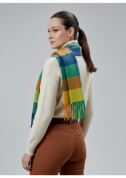 Kadın Yumuşak Dokulu Ekose Model Kışlık Şal fırsatları