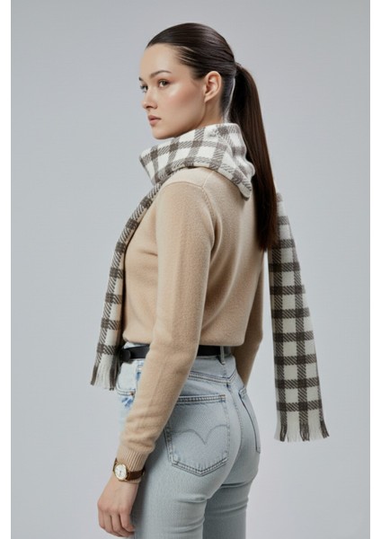 Kadın Yumuşak Dokulu Ekose Model Kışlık Şal modelleri