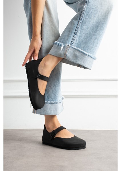 Ottawa Hakiki Deri Mantar Taban Ortopedik Kadın Babet fiyatları