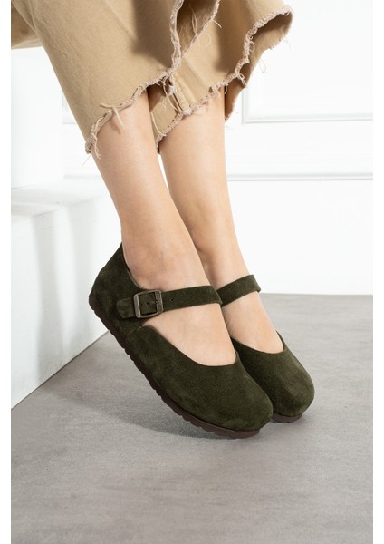 Ottawa Hakiki Deri Mantar Taban Ortopedik Kadın Babet indirimleri