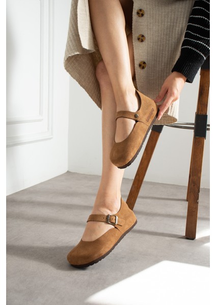 Ottawa Hakiki Deri Mantar Taban Ortopedik Kadın Babet fiyatları