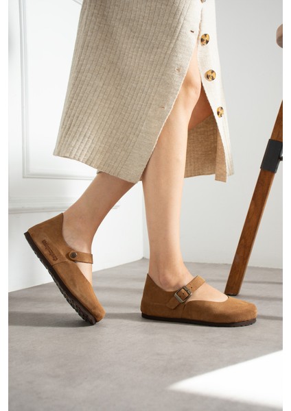 Ottawa Hakiki Deri Mantar Taban Ortopedik Kadın Babet modelleri