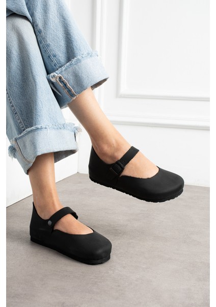 Ottawa Hakiki Deri Mantar Taban Ortopedik Kadın Babet indirimleri