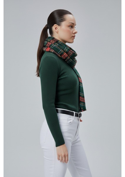 Kadın Yumuşak Dokulu Ekose Model Kışlık Şal modelleri