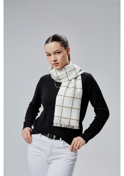 Kadın Yumuşak Dokulu Ekose Model Kışlık Şal